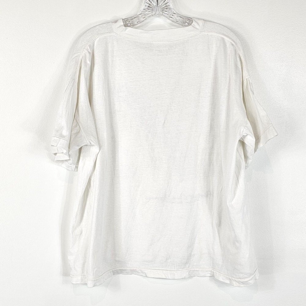 Vintage 90s Key West Protect Our Oceans Crop Top Graphic Tee Womens Size Large - Picture 6 of 11